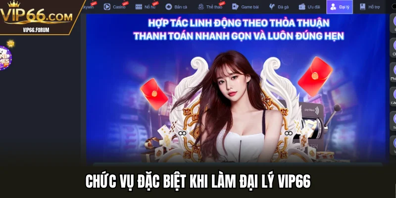 Chức vụ đặc biệt khi làm đại lý VIP66